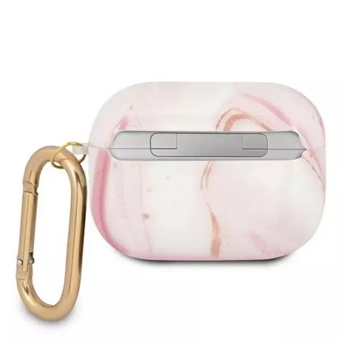 Guess Guess GUAPUNMP AirPods Pro cover różowy/pink Marble Collection Guess Guess GUAPUNMP AirPods Pro cover różowy/pink Marble Collection