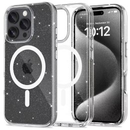 4kom.pl Etui do iPhone 16 Pro Max Flexair Hybrid MagSafe na telefon Glitter