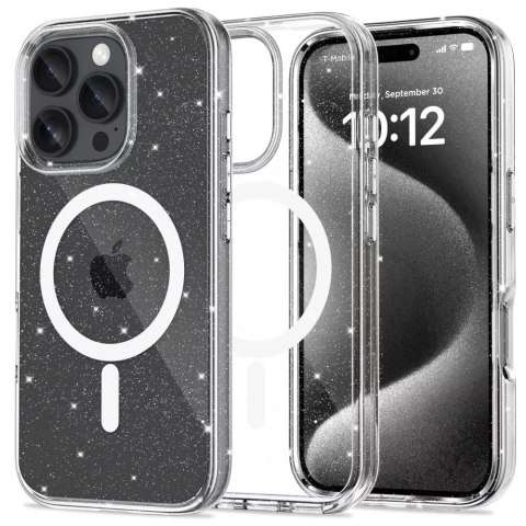 4kom.pl Etui do iPhone 16 Pro Max Flexair Hybrid MagSafe na telefon Glitter 4kom.pl Etui do iPhone 16 Pro Max Flexair Hybrid MagSafe na telefon Glitter