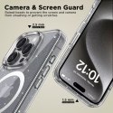 4kom.pl Etui do iPhone 16 Pro Max Flexair Hybrid MagSafe na telefon Glitter