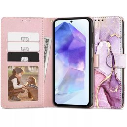 4kom.pl Etui portfel Wallet do Samsung Galaxy A55 5G Marble