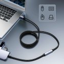 4kom.pl Kabel przedłużacz przedłużka USB-C typ C 3.1 Gen2 Thunderbolt 100W PD 10Gbs 4K 2M Adapter przewód nylon oplot mocny