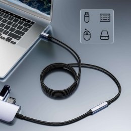4kom.pl Kabel przedłużacz przedłużka USB-C typ C 3.1 Gen2 Thunderbolt 100W PD 10Gbs 4K 2M Adapter przewód nylon oplot mocny