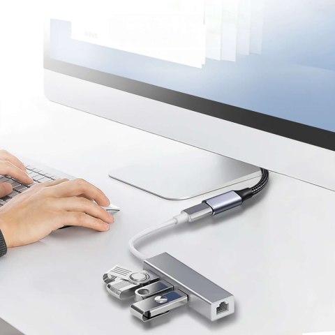 4kom.pl Kabel przedłużacz przedłużka USB-C typ C 3.1 Gen2 Thunderbolt 100W PD 10Gbs 4K 2M Adapter przewód nylon oplot mocny 4kom.pl Kabel przedłużacz przedłużka USB-C typ C 3.1 Gen2 Thunderbolt 100W PD 10Gbs 4K 2M Adapter przewód nylon oplot mocny