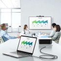 4kom.pl Kabel przedłużacz przedłużka USB-C typ C 3.1 Gen2 Thunderbolt 100W PD 10Gbs 4K 2M Adapter przewód nylon oplot mocny