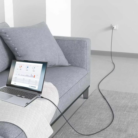 4kom.pl Kabel przedłużacz przedłużka USB-C typ C 3.1 Gen2 Thunderbolt 100W PD 10Gbs 4K 2M Adapter przewód nylon oplot mocny 4kom.pl Kabel przedłużacz przedłużka USB-C typ C 3.1 Gen2 Thunderbolt 100W PD 10Gbs 4K 2M Adapter przewód nylon oplot mocny