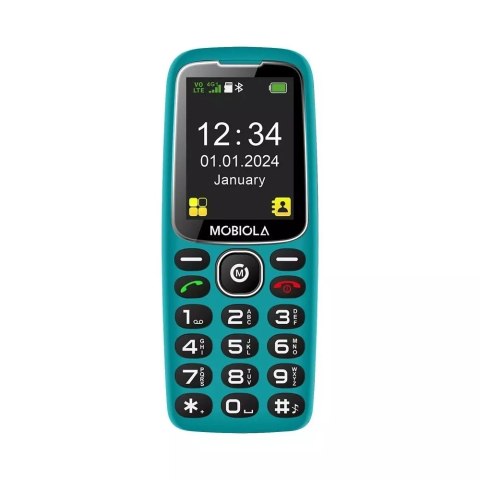 4kom.pl Telefon GSM Mobiola MB4120 4G dla seniora Turkusowy 4kom.pl Telefon GSM Mobiola MB4120 4G dla seniora Turkusowy