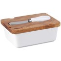 KLAUSBERG MASELNICZKA PORCELANOWA Z NOŻYKIEM KLAUSBERG KB-7785 BIAŁA