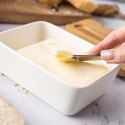 KLAUSBERG MASELNICZKA PORCELANOWA Z NOŻYKIEM KLAUSBERG KB-7785 BIAŁA