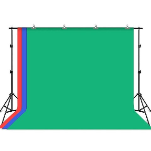 Puluz Puluz Zestaw/Statyw do mocowania tła fotograficznego 2x3m + tła fotograficzne 3 szt PKT5205 Puluz Puluz Zestaw/Statyw do mocowania tła fotograficznego 2x3m + tła fotograficzne 3 szt PKT5205
