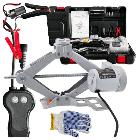 E-hurtownia Elektryczny podnośnik samochodowy 2T 12V z pilotem wys. 12-35cm lekki 4.3kg