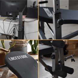 E-hurtownia Ławka do ćwiczeń treningowych regulowana składana na klatkę nogi biceps