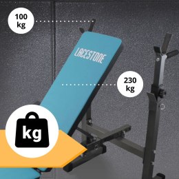 E-hurtownia Ławka treningowa składana regulowana lacestone siłownia domowa 230 kg
