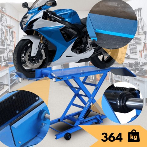 E-hurtownia Podnosnik motocyklowy platformowy platforma 364 kg rampa serwisowa 21-78 cm E-hurtownia Podnosnik motocyklowy platformowy platforma 364 kg rampa serwisowa 21-78 cm