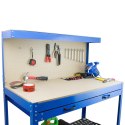 E-hurtownia Solidny Stół Warsztatowy z Szufladą Haki Uchwyty 100 kg 115x55 cm Duży blat