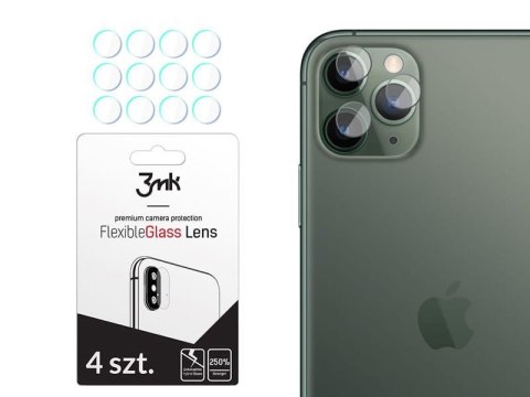 3mk 4x Szkło 3mk Flexible Glass na kamerę obiektyw Apple iPhone 11 Pro Max 3mk 4x Szkło 3mk Flexible Glass na kamerę obiektyw Apple iPhone 11 Pro Max