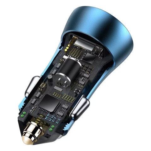 Baseus Baseus Golden Contactor Pro szybka ładowarka samochodowa USB Typ C / USB 40 W Power Delivery 3.0 Quick Charge 4+ SCP FCP AFC + k Baseus Baseus Golden Contactor Pro szybka ładowarka samochodowa USB Typ C / USB 40 W Power Delivery 3.0 Quick Charge 4+ SCP FCP AFC + k