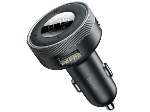 Baseus Ładowarka samochodowa transmiter FM Baseus Enjoy Car Charger 3.4A Czarna Baseus Ładowarka samochodowa transmiter FM Baseus Enjoy Car Charger 3.4A Czarna