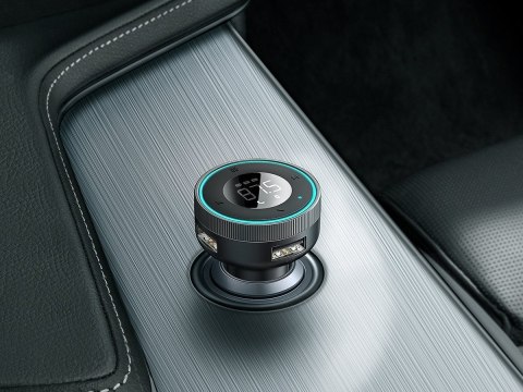Baseus Ładowarka samochodowa transmiter FM Baseus Enjoy Car Charger 3.4A Czarna Baseus Ładowarka samochodowa transmiter FM Baseus Enjoy Car Charger 3.4A Czarna