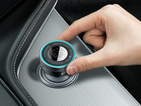 Baseus Ładowarka samochodowa transmiter FM Baseus Enjoy Car Charger 3.4A Czarna Baseus Ładowarka samochodowa transmiter FM Baseus Enjoy Car Charger 3.4A Czarna