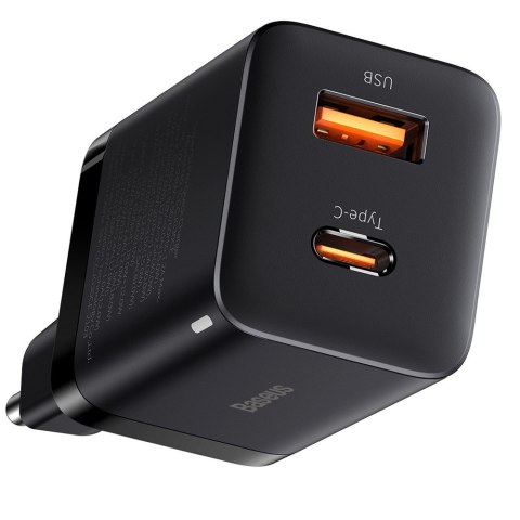 Baseus Ładowarka sieciowa Baseus Super Si Pro Quick Charger USB + USB-C QC 3.0 PD 30W Czarna Baseus Ładowarka sieciowa Baseus Super Si Pro Quick Charger USB + USB-C QC 3.0 PD 30W Czarna