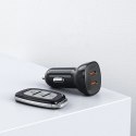 Choetech Choetech ładowarka samochodowa 2x USB Typ C Quick Charge Power Delivery 40W FCP AFC czarny (TC0008)