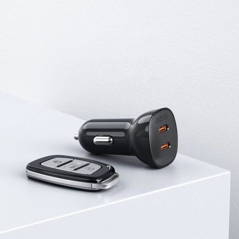 Choetech Choetech ładowarka samochodowa 2x USB Typ C Quick Charge Power Delivery 40W FCP AFC czarny (TC0008) Choetech Choetech ładowarka samochodowa 2x USB Typ C Quick Charge Power Delivery 40W FCP AFC czarny (TC0008)