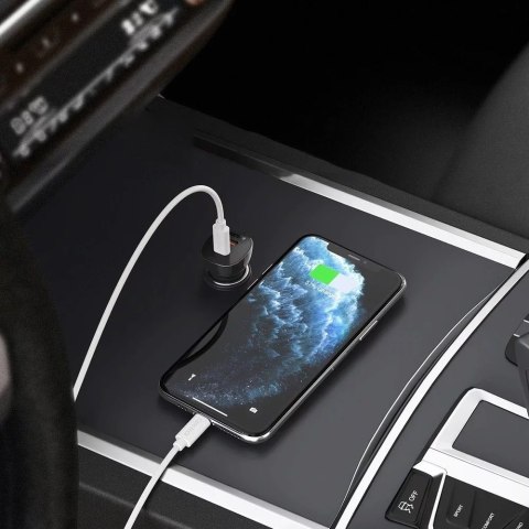 Choetech Choetech ładowarka samochodowa 2x USB Typ C Quick Charge Power Delivery 40W FCP AFC czarny (TC0008) Choetech Choetech ładowarka samochodowa 2x USB Typ C Quick Charge Power Delivery 40W FCP AFC czarny (TC0008)