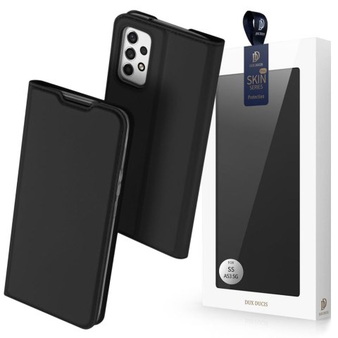 Dux Ducis Etui ochronne z klapką Dux Ducis Skin Pro skórzane do Samsung Galaxy A53 5G Czarne Dux Ducis Etui ochronne z klapką Dux Ducis Skin Pro skórzane do Samsung Galaxy A53 5G Czarne