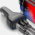 Dudao Dudao ładowarka samochodowa szybkie ładowanie Quick Charge 3.0 QC3.0 2.4A 18W 3x USB biały (R7S white)