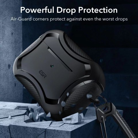 ESR Etui ESR Cyber Armor HaloLock MagSafe do Apple AirPods Pro 1 / 2 Black ESR Etui ESR Cyber Armor HaloLock MagSafe do Apple AirPods Pro 1 / 2 Black