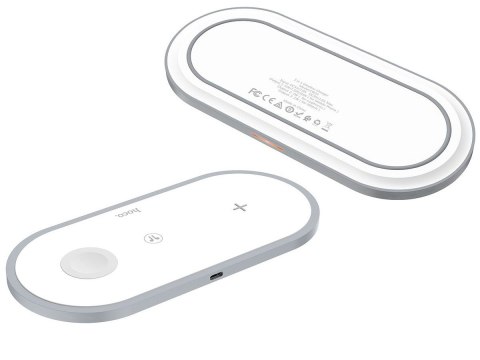 Hoco Case Ładowarka indukcyjna Qi 3w1 HOCO CW24 3IN1 do iPhone/AirPods/Watch White Hoco Case Ładowarka indukcyjna Qi 3w1 HOCO CW24 3IN1 do iPhone/AirPods/Watch White