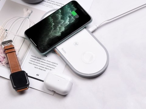 Hoco Case Ładowarka indukcyjna Qi 3w1 HOCO CW24 3IN1 do iPhone/AirPods/Watch White Hoco Case Ładowarka indukcyjna Qi 3w1 HOCO CW24 3IN1 do iPhone/AirPods/Watch White