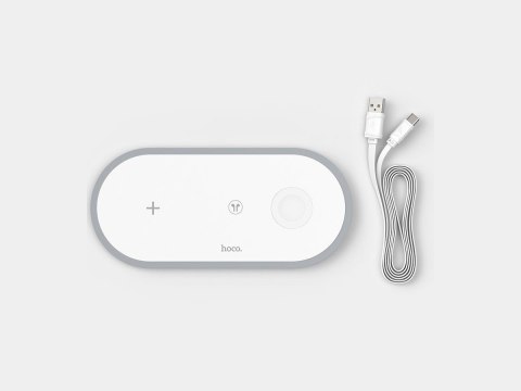 Hoco Case Ładowarka indukcyjna Qi 3w1 HOCO CW24 3IN1 do iPhone/AirPods/Watch White Hoco Case Ładowarka indukcyjna Qi 3w1 HOCO CW24 3IN1 do iPhone/AirPods/Watch White