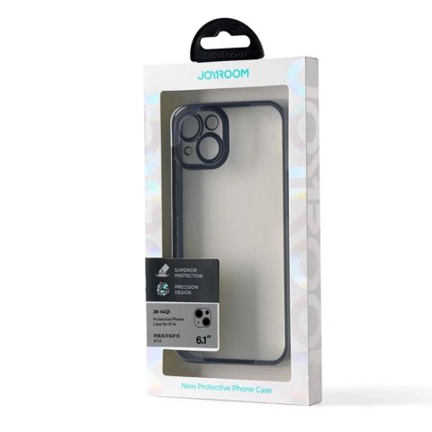 Joyroom Joyroom 14Q Case etui do iPhone 14 obudowa pokrowiec z metaliczną ramką czarny (JR-14Q1-black) Joyroom Joyroom 14Q Case etui do iPhone 14 obudowa pokrowiec z metaliczną ramką czarny (JR-14Q1-black)