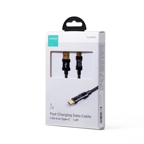 Joyroom Joyroom kabel USB - USB Typ C do ładowania / transmisji danych 3A 1,2m czarny (S-UC027A12) Joyroom Joyroom kabel USB - USB Typ C do ładowania / transmisji danych 3A 1,2m czarny (S-UC027A12)
