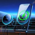 Joyroom Joyroom samochodowy uchwyt magnetyczny bezprzewodowa indukcyjna ładowarka Qi 15W (kompatybilna z MagSafe do iPhone) na kratkę na