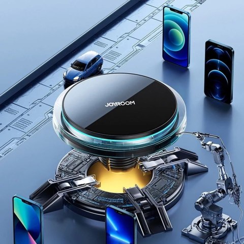 Joyroom Joyroom samochodowy uchwyt magnetyczny bezprzewodowa indukcyjna ładowarka Qi 15W (kompatybilna z MagSafe do iPhone) na kratkę na Joyroom Joyroom samochodowy uchwyt magnetyczny bezprzewodowa indukcyjna ładowarka Qi 15W (kompatybilna z MagSafe do iPhone) na kratkę na