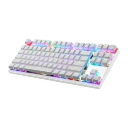 Motospeed Klawiatura mechaniczna Motospeed K82 RGB (biała)