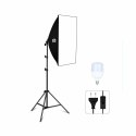 Puluz Zestaw studyjny Softbox LED Puluz 50x70cm, statyw, żarówka LED 1 szt PU5070EU