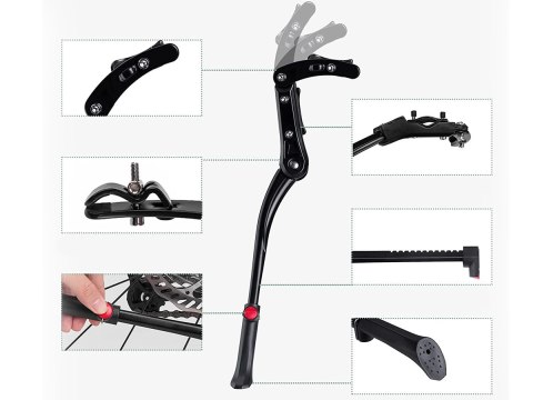 RockBros Stopka do roweru podpórka stojak rowerowy RockBros JC1005BK Czarna RockBros Stopka do roweru podpórka stojak rowerowy RockBros JC1005BK Czarna