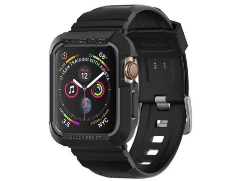 Spigen Etui Spigen Rugged Armor Pro do Apple Watch Series 4/5/6/SE 44mm / Watch 7 45mm Black Spigen Etui Spigen Rugged Armor Pro do Apple Watch Series 4/5/6/SE 44mm / Watch 7 45mm Black
