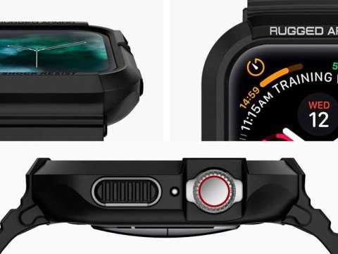 Spigen Etui Spigen Rugged Armor Pro do Apple Watch Series 4/5/6/SE 44mm / Watch 7 45mm Black Spigen Etui Spigen Rugged Armor Pro do Apple Watch Series 4/5/6/SE 44mm / Watch 7 45mm Black