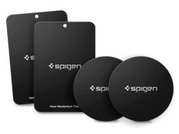 Spigen Spigen Kuel Metal Plates 4x Mocne blaszki do uchwytów Black
