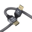 Wozinsky Kabel HDMI 5m przewód Wozinsky do przesyłu 48 Gbps 8K 60Hz Czarny