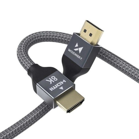 Wozinsky Kabel HDMI 5m przewód Wozinsky do przesyłu 48 Gbps 8K 60Hz Czarny
