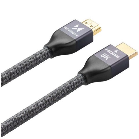 Wozinsky Kabel HDMI 5m przewód Wozinsky do przesyłu 48 Gbps 8K 60Hz Czarny Wozinsky Kabel HDMI 5m przewód Wozinsky do przesyłu 48 Gbps 8K 60Hz Czarny
