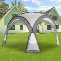Bituxx Namiot domek różowy 3.5x3.5m UV moskitiera ściany wodoszczelny