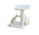 Bituxx Drapak dla kota Legowisko+Budka biało-beżowy 43cm