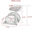Bituxx Drapak dla kota Legowisko+Budka biało-beżowy 43cm